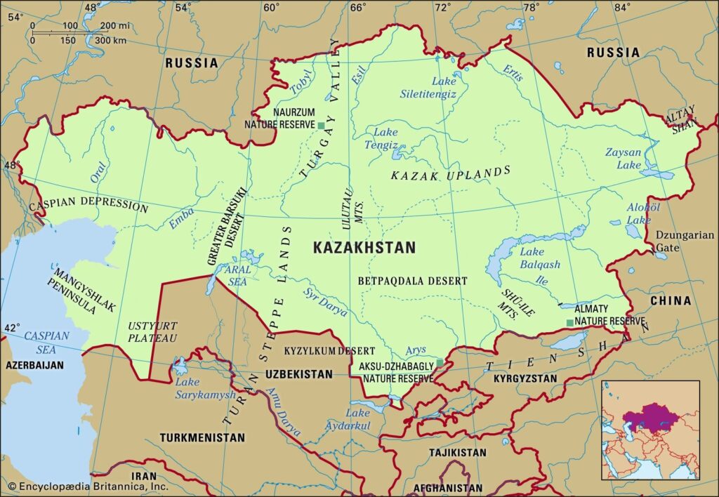 Kazakhstan Map