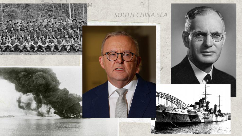 Surely we can learn – and Anthony Albanese can learn – from the crisis Australia faced in World War II. Artwork: Geordie Gray